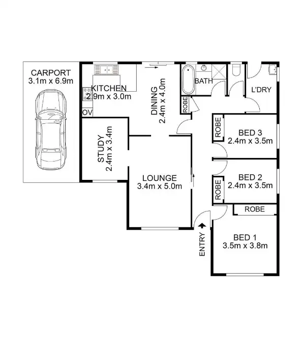 Floorplan of Homely house listing, 7 Maylie Close, Ambarvale NSW 2560