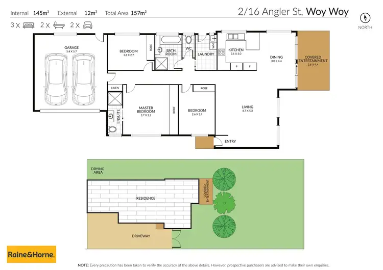 Floorplan of Homely villa listing, 2/16 Angler Street, Woy Woy NSW 2256
