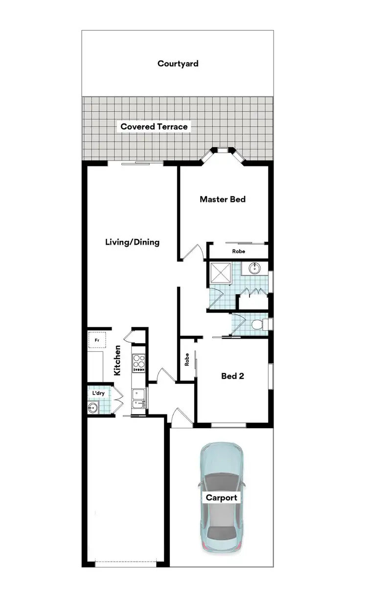 Floorplan of Homely townhouse listing, 25 Raiteri Court, Brendale QLD 4500