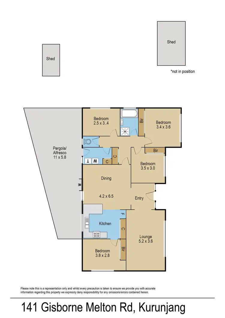 Floorplan of Homely house listing, 141 Gisborne-Melton Road, Kurunjang VIC 3337