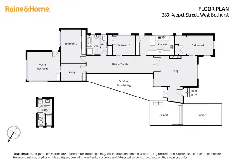 Floorplan of Homely house listing, 283 Keppel Street, West Bathurst NSW 2795