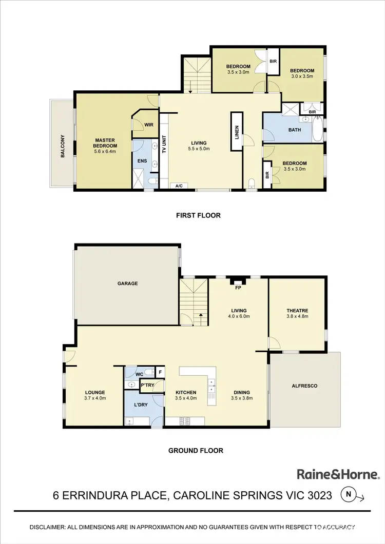 Floorplan of Homely house listing, 6 Errindura Place, Caroline Springs VIC 3023