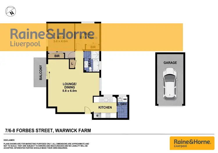 Floorplan of Homely unit listing, 7/6-8 Forbes Street, Warwick Farm NSW 2170