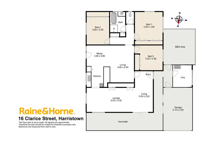 Floorplan of Homely house listing, 16 Clarice Street, Harristown QLD 4350
