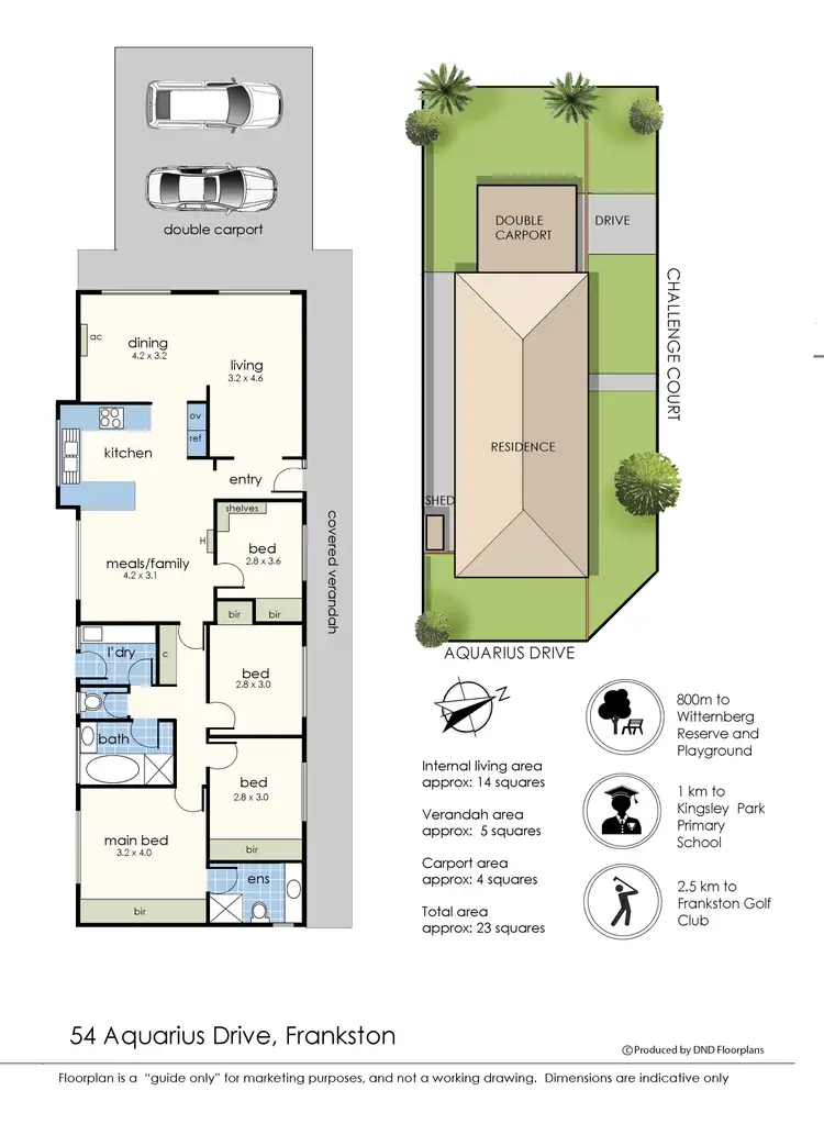 Floorplan of Homely house listing, 54 Aquarius Drive, Frankston VIC 3199