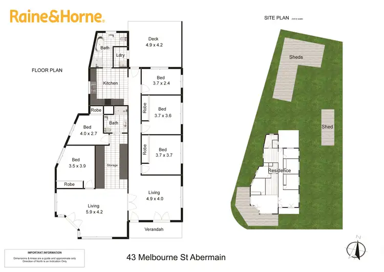 Floorplan of Homely house listing, 43 Melbourne Street, Abermain NSW 2326