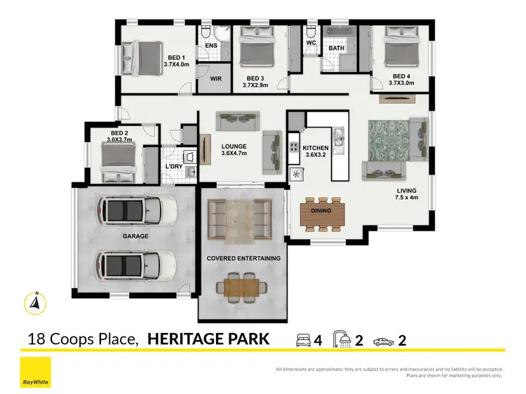 Floorplan of Homely house listing, 18 Coops Place, Heritage Park QLD 4118