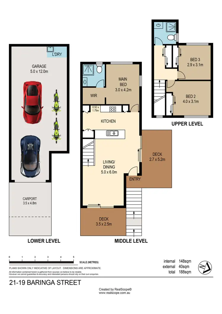 Floorplan of Homely townhouse listing, 21/19 Baringa Street, Morningside QLD 4170