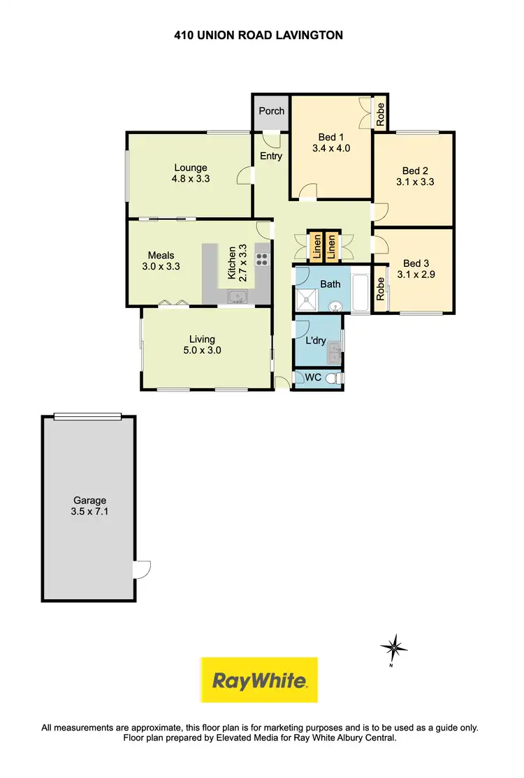Floorplan of Homely house listing, 410 Union Road, Lavington NSW 2641