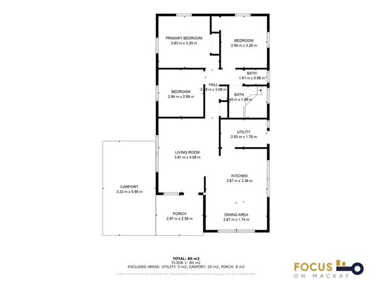 Floorplan of Homely house listing, 10 Michael Avenue, Sarina QLD 4737