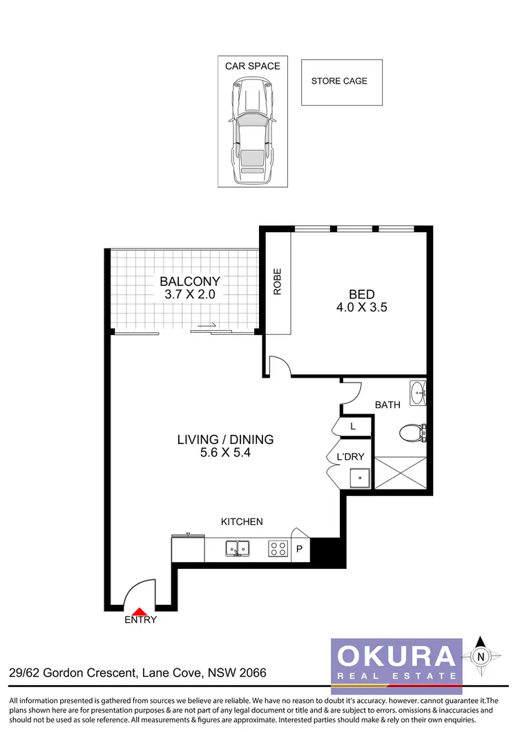 Floorplan of Homely apartment listing, 29/62 Gordon Cres, Lane Cove NSW 2066