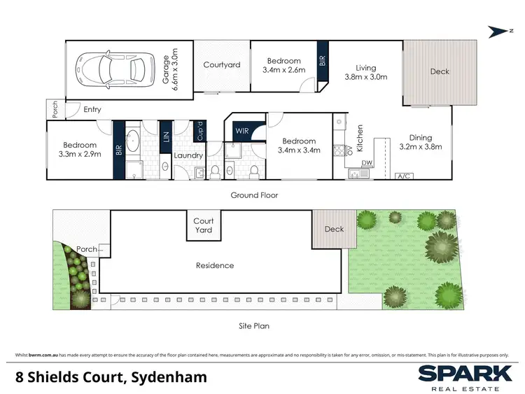 Floorplan of Homely house listing, 8 Shields Court, Sydenham VIC 3037