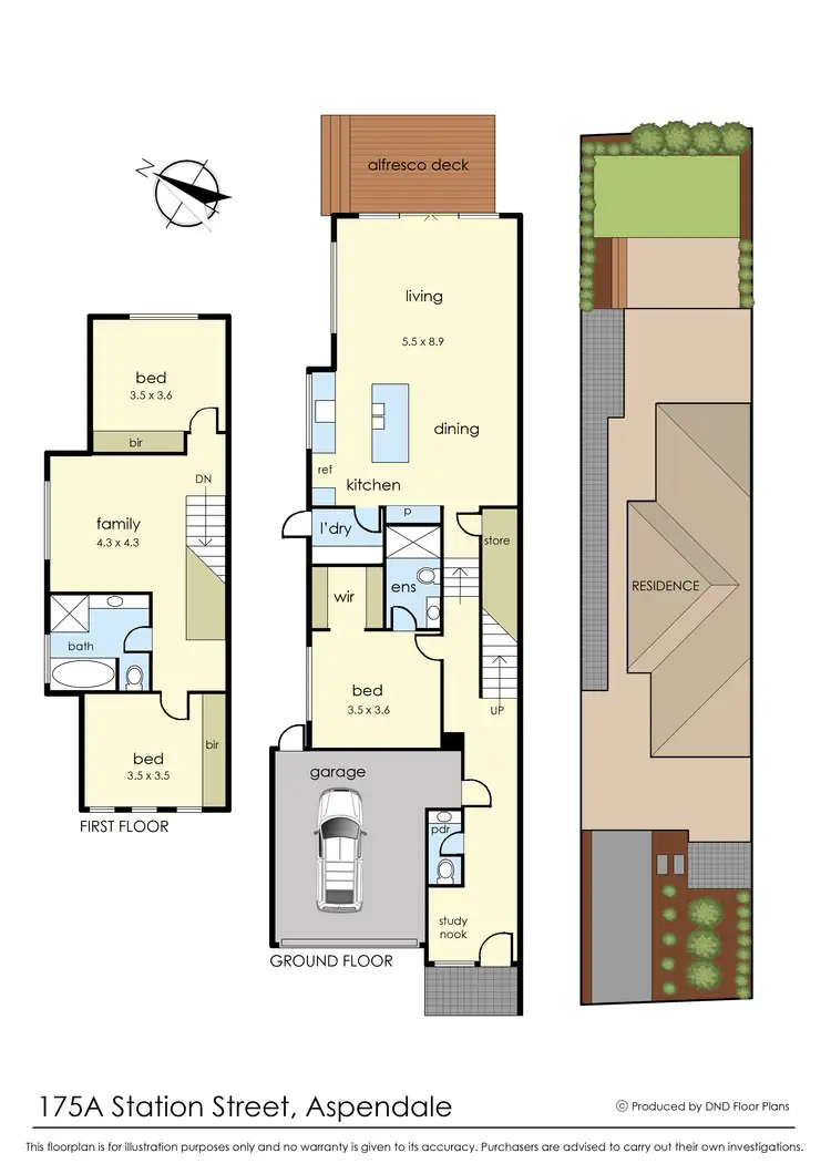 Floorplan of Homely townhouse listing, 175A Station Street, Aspendale VIC 3195