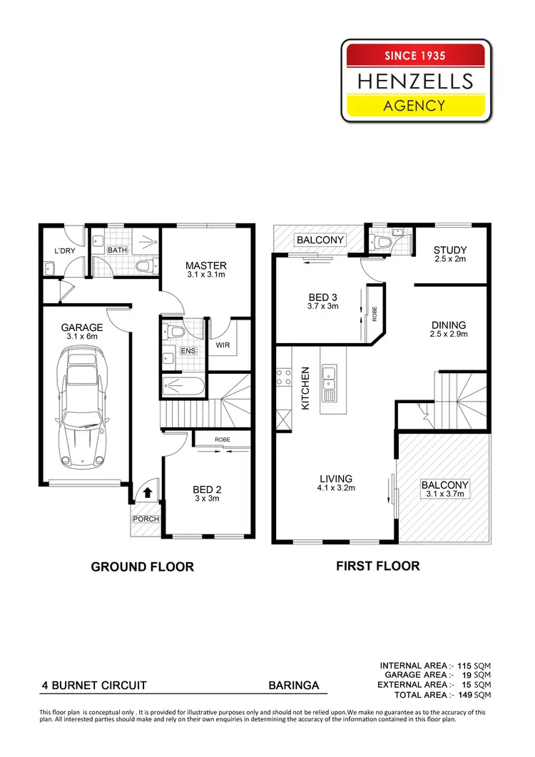 Floorplan of Homely house listing, 4 Burnet Circuit, Baringa QLD 4551