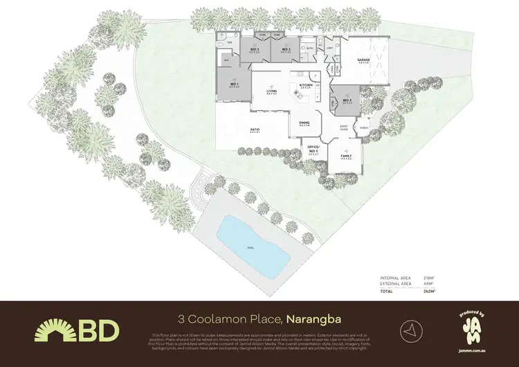 Floorplan of Homely house listing, 3 Coolamon Place, Narangba QLD 4504