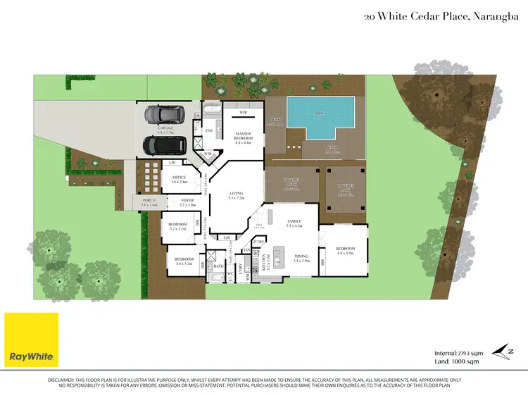 Floorplan of Homely house listing, 20 White Cedar Place, Narangba QLD 4504