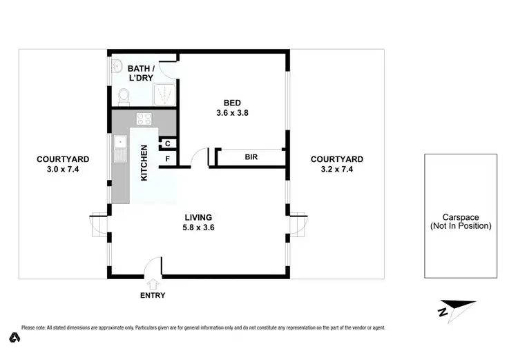 Floorplan of Homely apartment listing, 3/311 Auburn Road, Hawthorn VIC 3122