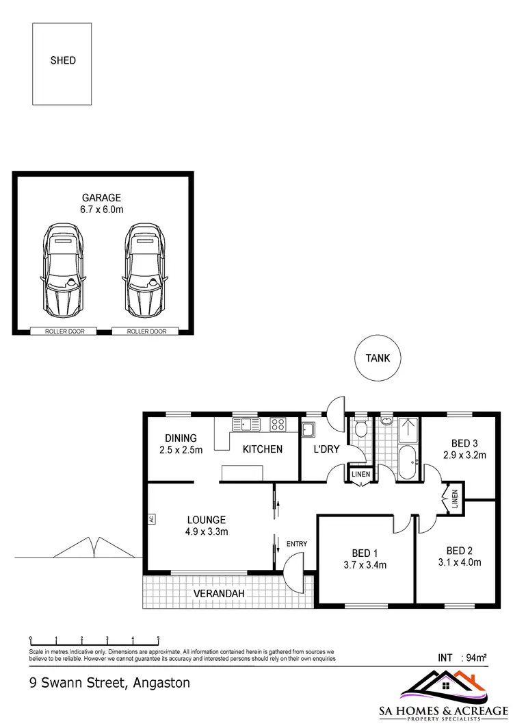 Floorplan of Homely house listing, 9 Swann Street, Angaston SA 5353