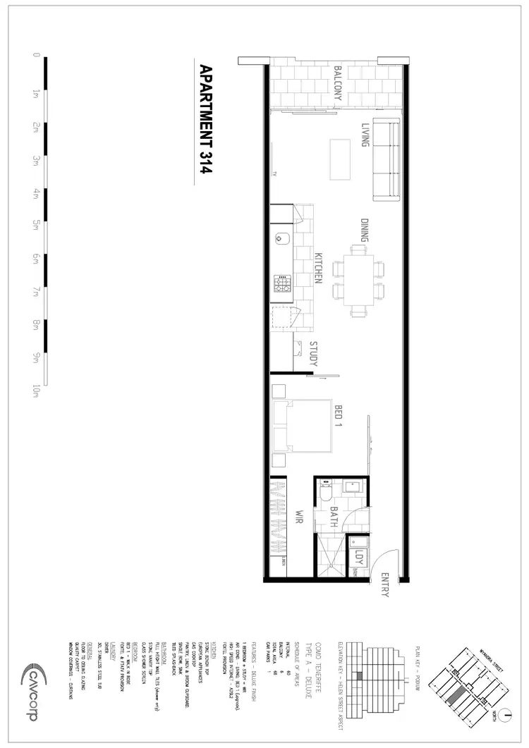 Floorplan of Homely apartment listing, 314/53 Wyandra Street, Teneriffe QLD 4005
