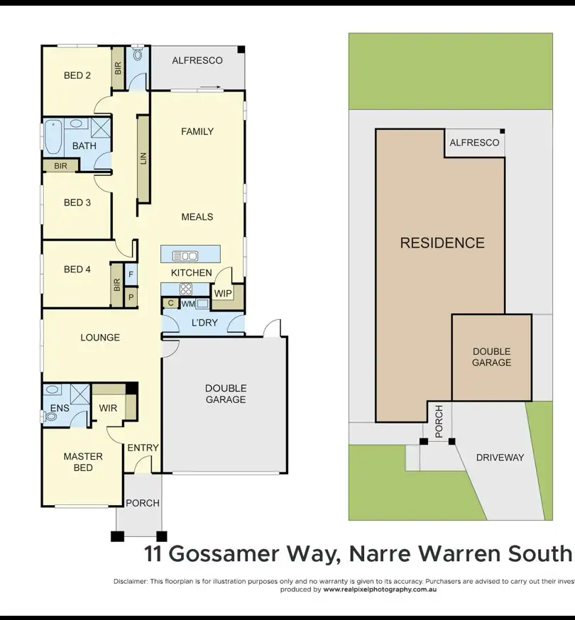 Floorplan of Homely house listing, 11 Gossamer Way, Narre Warren South VIC 3805