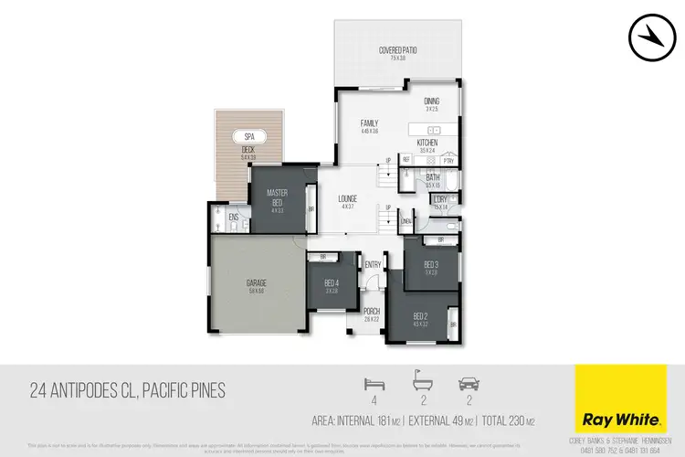 Floorplan of Homely house listing, 24 Antipodes Close, Pacific Pines QLD 4211