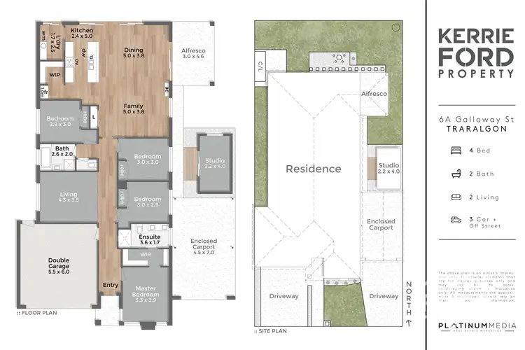 Floorplan of Homely house listing, 6A Galloway Street, Traralgon VIC 3844