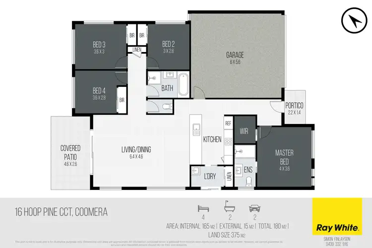 Floorplan of Homely house listing, 16 Hoop Pine Circuit, Coomera QLD 4209