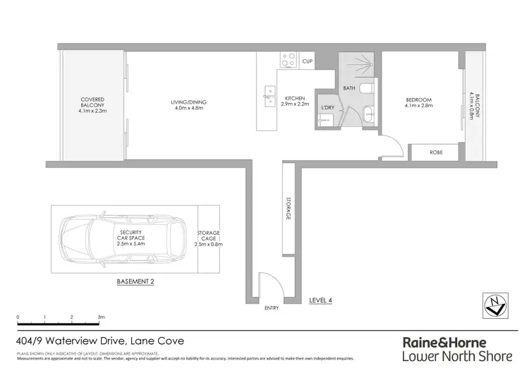 Floorplan of Homely apartment listing, 404/9 Waterview Drive, Lane Cove NSW 2066