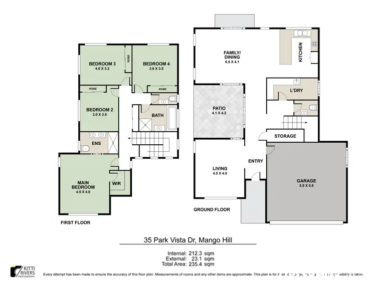 Floorplan of Homely house listing, 35 Park Vista Drive, Mango Hill QLD 4509