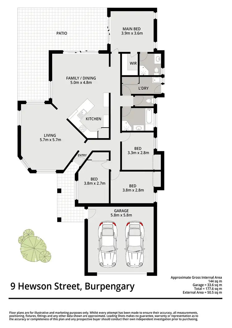 Floorplan of Homely house listing, 9 Hewson Street, Burpengary QLD 4505