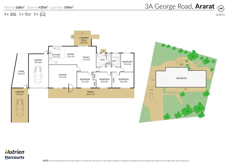Floorplan of Homely house listing, 3A George Road, Ararat VIC 3377