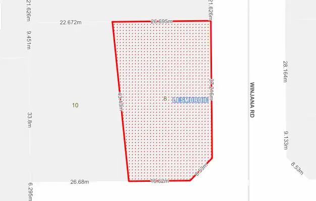 Floorplan of Homely land listing, 8 Winjana Road, Lesmurdie WA 6076