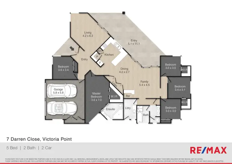 Floorplan of Homely house listing, 7 Darren Close, Victoria Point QLD 4165