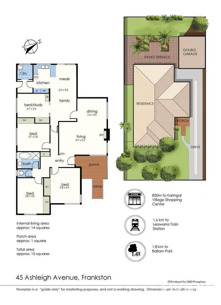 Floorplan of Homely house listing, 45 Ashleigh Avenue, Frankston VIC 3199