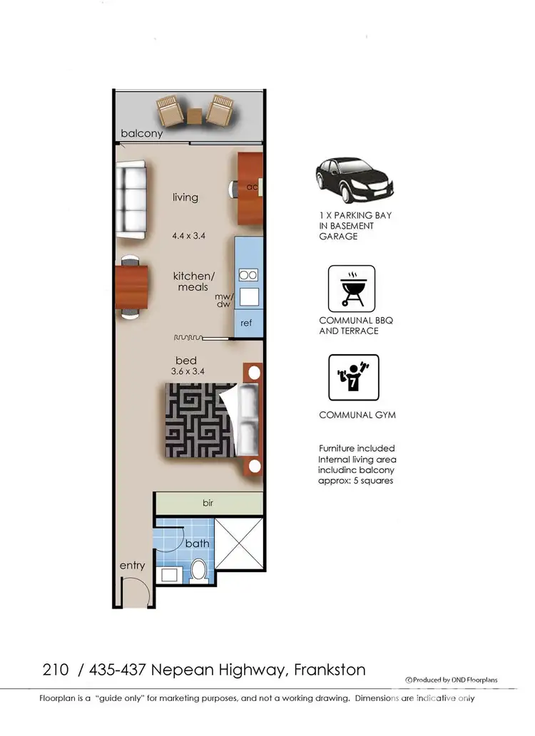 Floorplan of Homely apartment listing, 210/435 Nepean Highway, Frankston VIC 3199