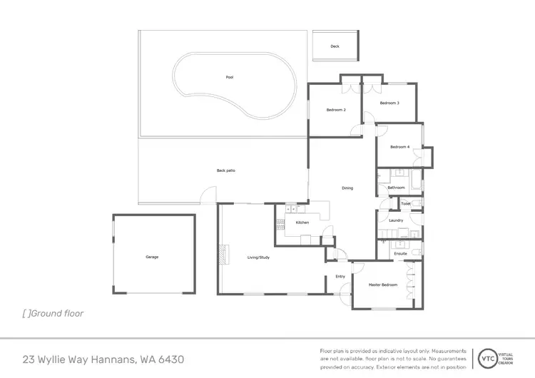 Floorplan of Homely house listing, 23 Wyllie Way, Hannans WA 6430