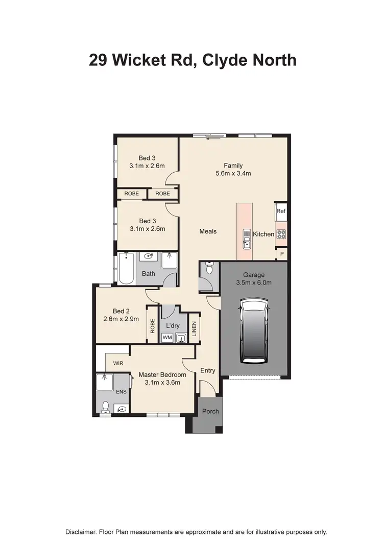 Floorplan of Homely house listing, 29 Wicket Road, Clyde VIC 3978