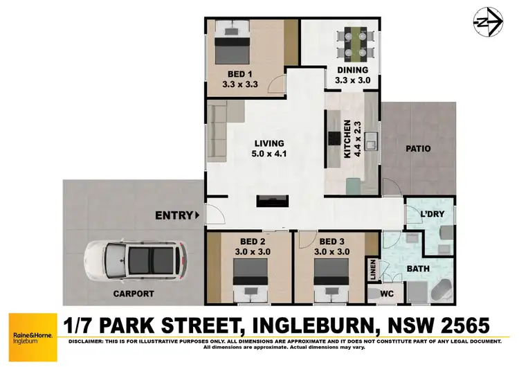 Floorplan of Homely house listing, 1/7 Park Street, Ingleburn NSW 2565