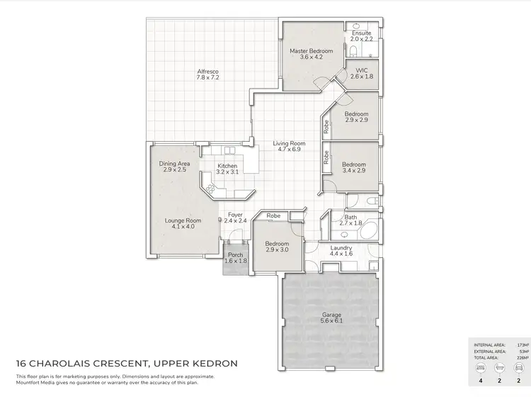 Floorplan of Homely house listing, 16 Charolais Crescent, Upper Kedron QLD 4055