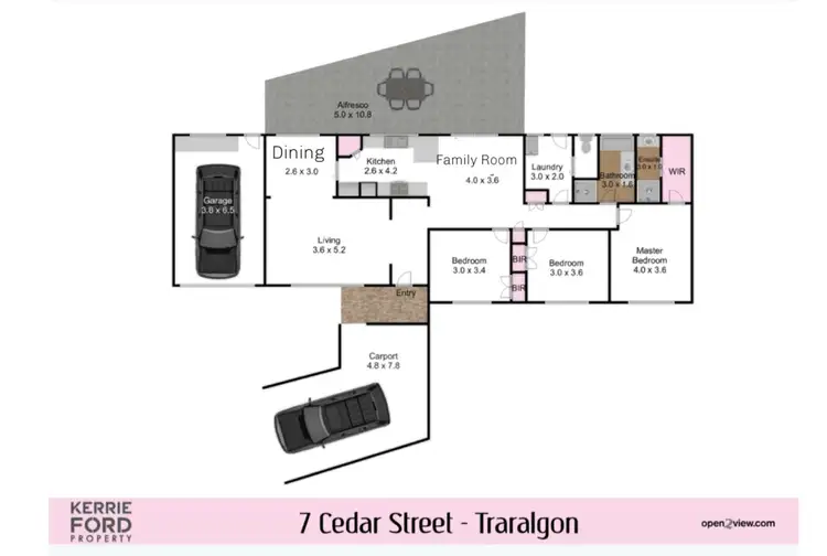 Floorplan of Homely house listing, 7 Cedar Street, Traralgon VIC 3844