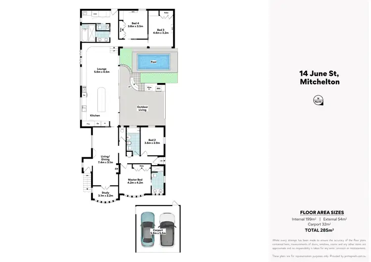 Floorplan of Homely house listing, 14 June Street, Mitchelton QLD 4053