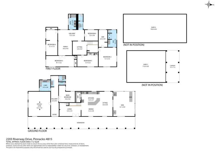 Floorplan of Homely house listing, 2203 Riverway Drive, Pinnacles QLD 4815