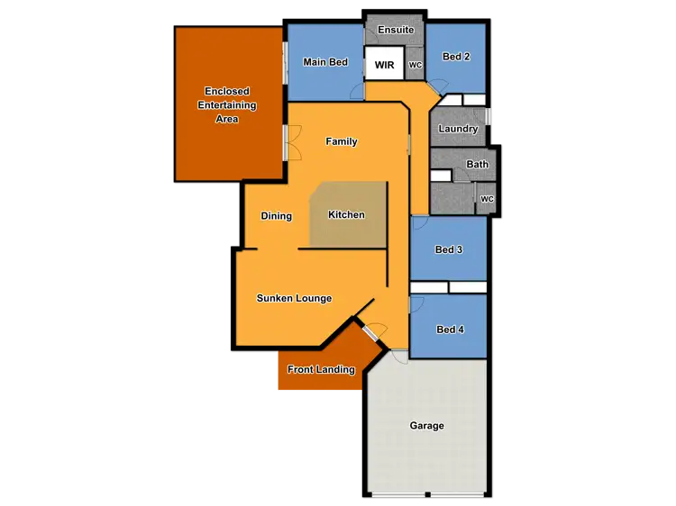 Floorplan of Homely house listing, 9 Newlands Place, Dubbo NSW 2830