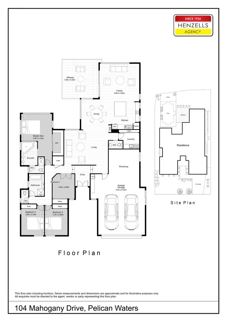 Floorplan of Homely house listing, 104 Mahogany Drive, Pelican Waters QLD 4551