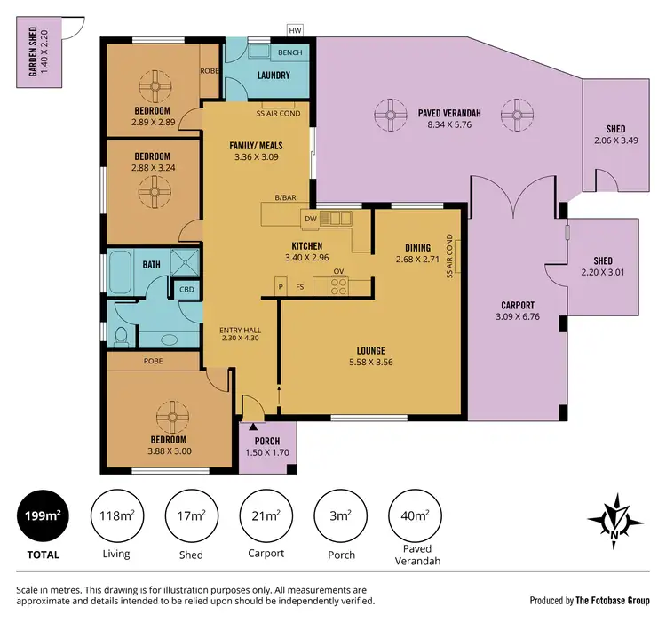 Floorplan of Homely house listing, 42 Jarrad Road, Happy Valley SA 5159