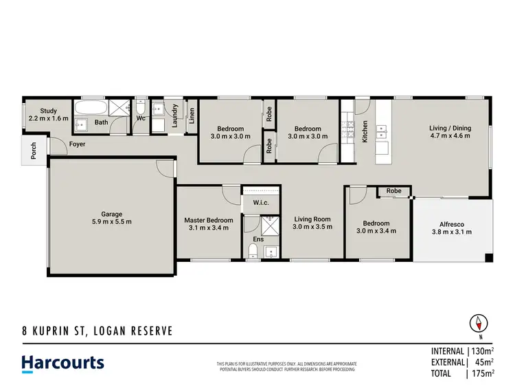 Floorplan of Homely house listing, 8 Kuprin Street, Logan Reserve QLD 4133