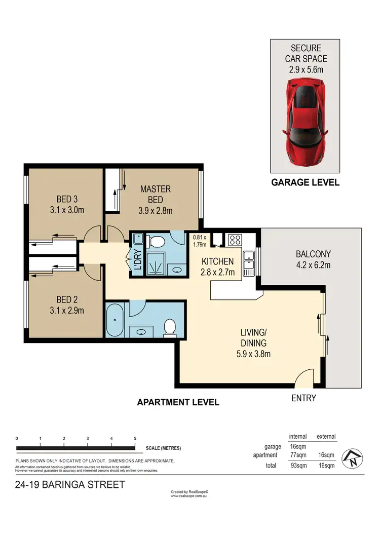 Floorplan of Homely unit listing, 24/19 Baringa Street, Morningside QLD 4170