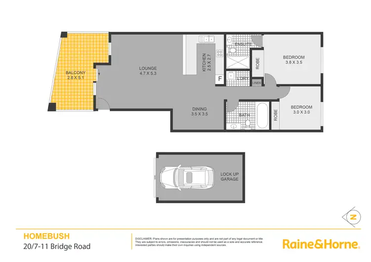 Floorplan of Homely apartment listing, 20/7-11 Bridge Road, Homebush NSW 2140