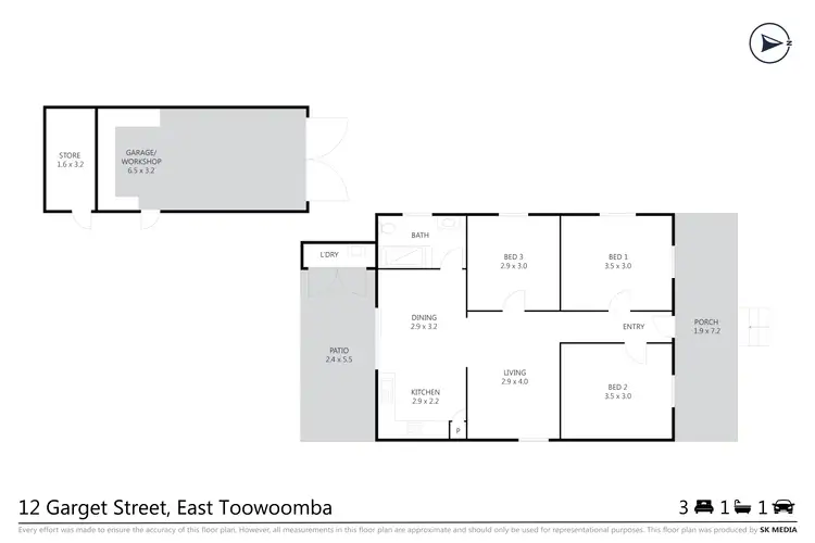 Floorplan of Homely house listing, 12 Garget Street, East Toowoomba QLD 4350