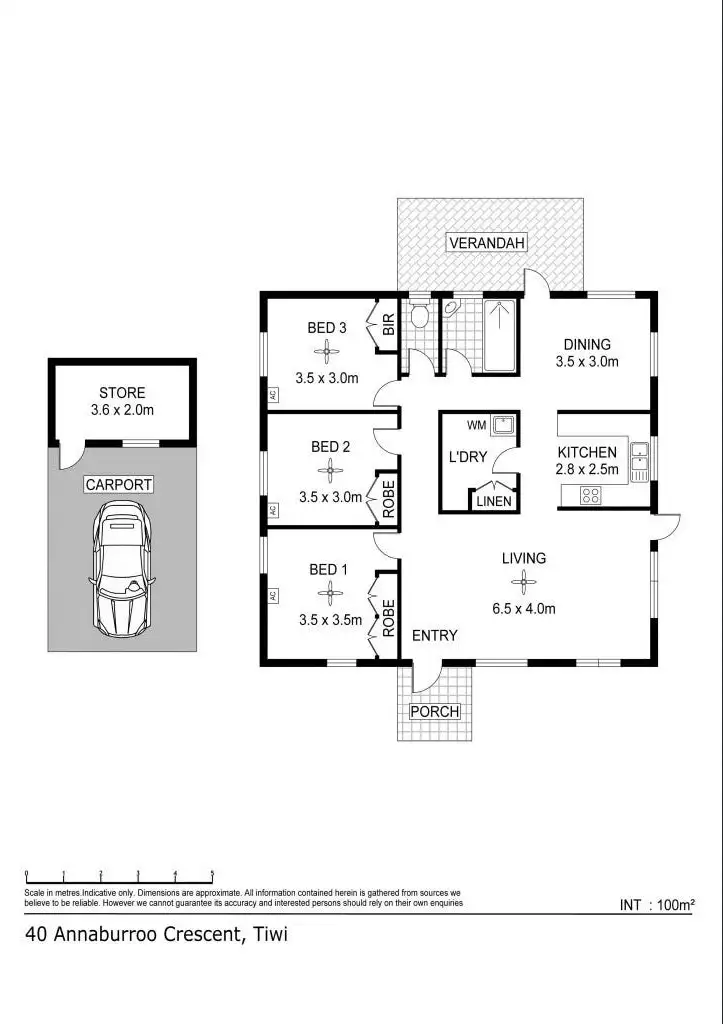 Floorplan of Homely house listing, 40 Annaburroo Crescent, Tiwi NT 810